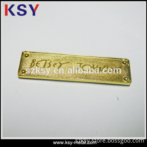 High quality various shapes metal furniture label with low prices